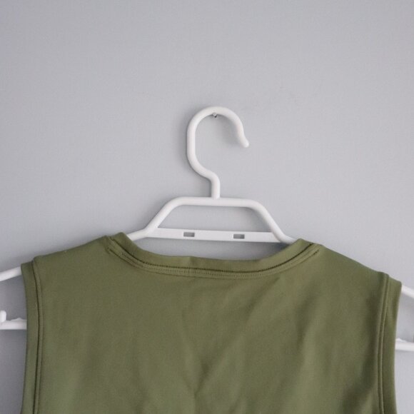 Abercrombie & Fitch Womens Green Sz M Soft One Piece Sleeveless Stretch Bodysuit - Picture 5 of 11